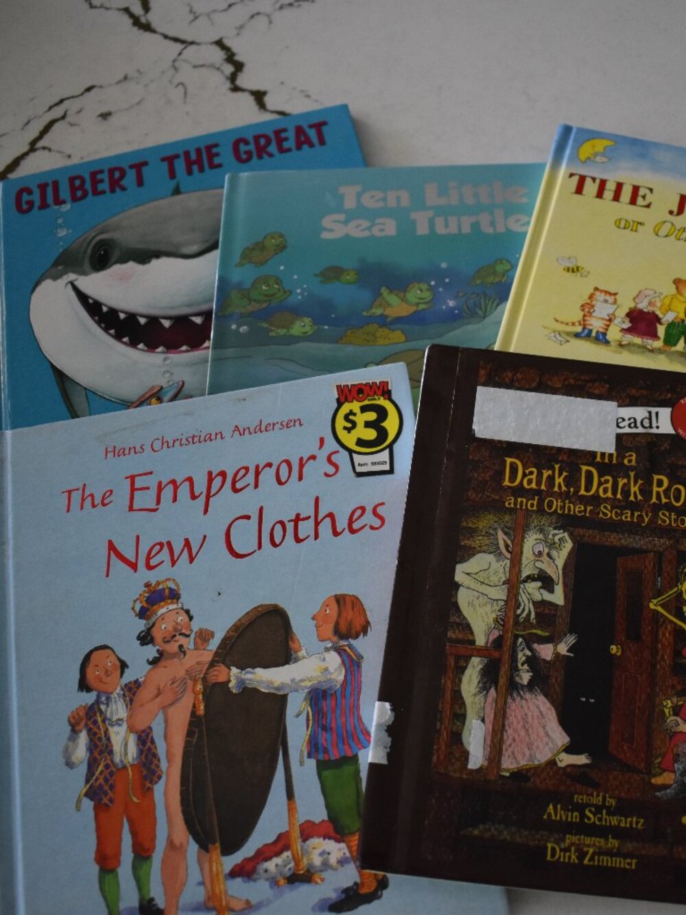 Children's Book Lot of 5 Gilbert Great Sea Turtle Emperor's New Clothes & More